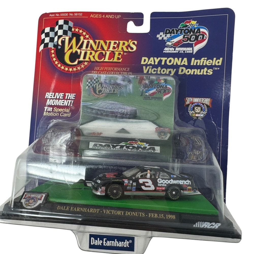 1998 Winner's Circle Dale Earnhardt #3 Daytona 500 Victory Donuts 1:64 NOS